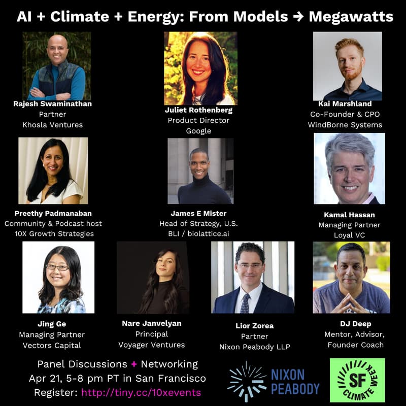 Cover Image for SOLD OUT - AI + Climate + Energy: From Models → Megawatts