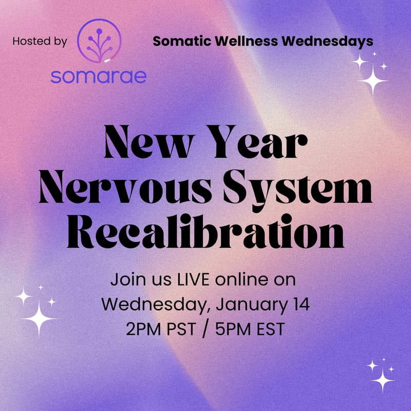 Cover Image for New Year Nervous System Recalibration (Somatic Wellness Wednesdays)