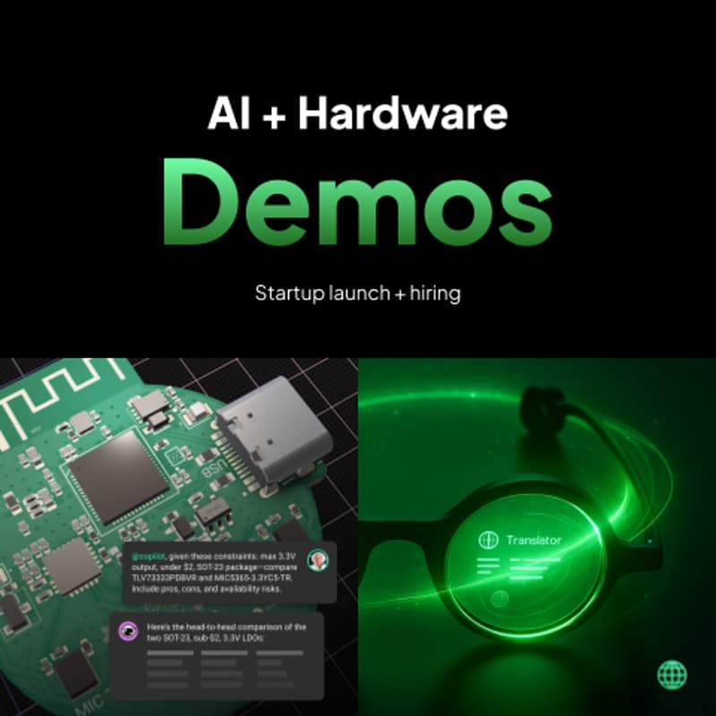 Cover Image for Hardware Demos for Startup Launch + Hiring