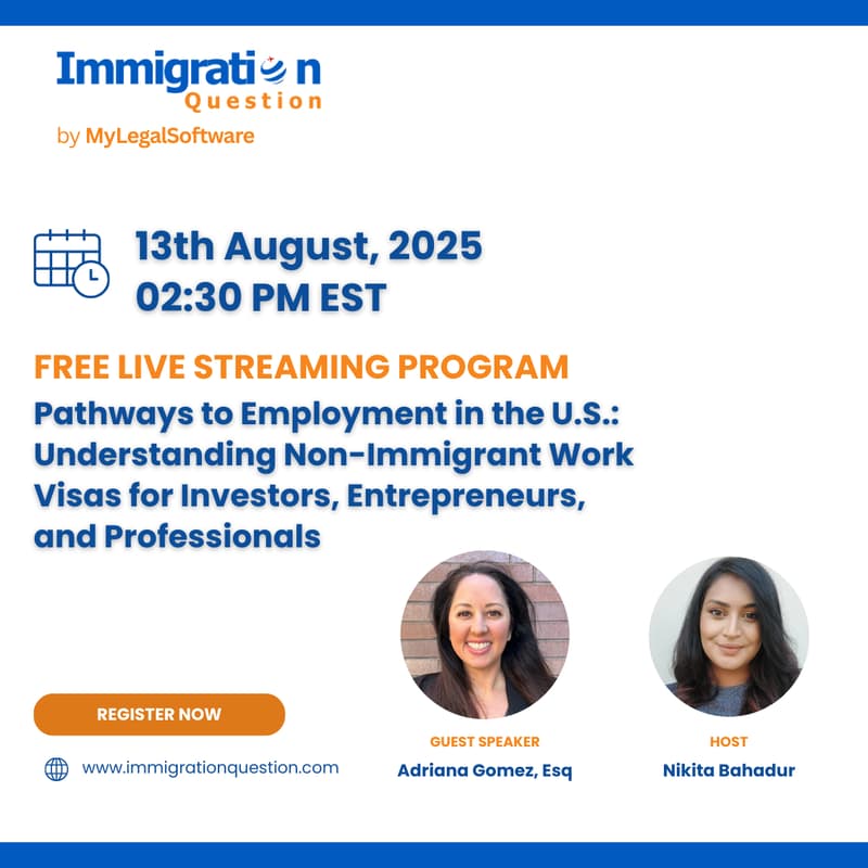 Cover Image for Pathways to Employment in the U.S.: Understanding Non-Immigrant Work Visas for Investors, Entrepreneurs, and Professionals