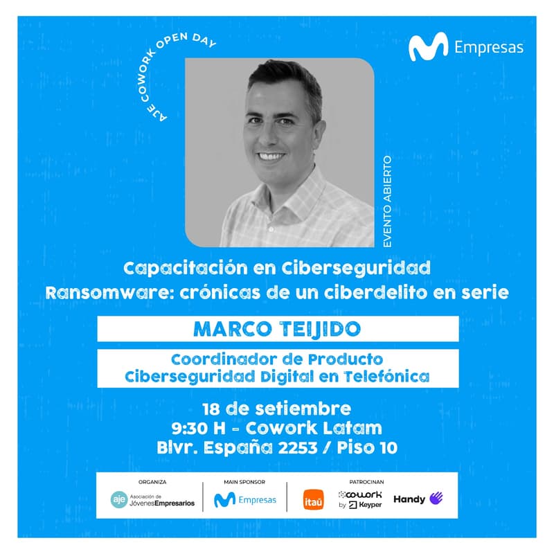 Cover Image for Capacitación en Ciberseguridad con Movistar - Ransomware: crónicas de un ciberdelito en serie.
