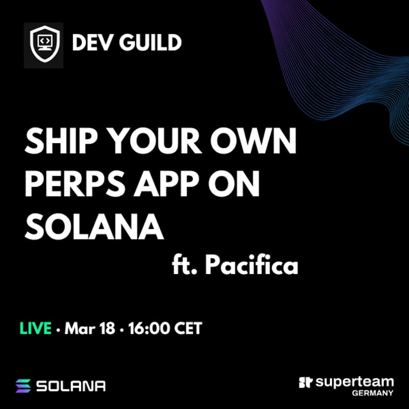 Cover Image for Ship your own perps app on Solana — ft. Pacifica