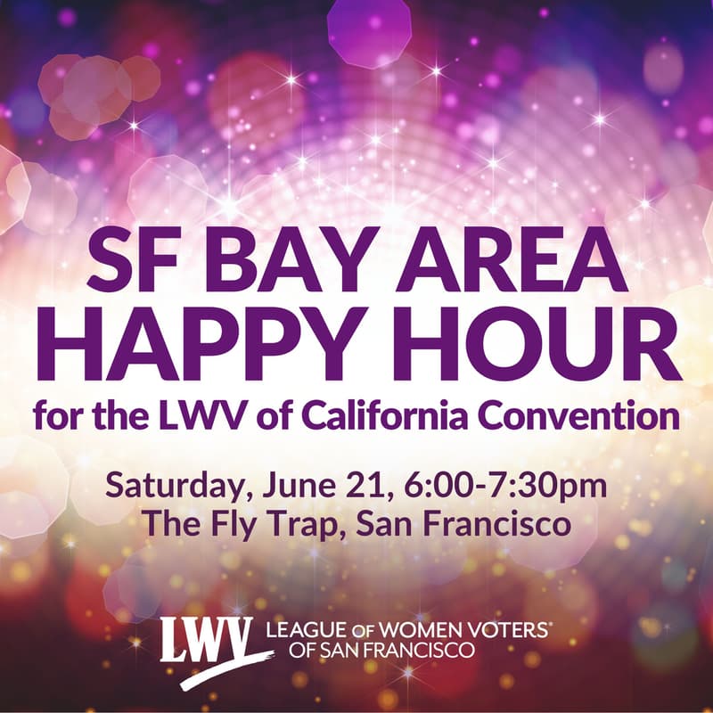 Cover Image for SF Bay Area happy hour for the LWVC Convention, with LWVSF