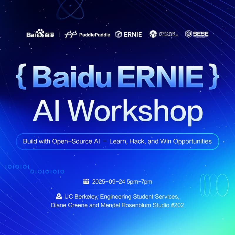 Cover Image for Baidu ERNIE AI Workshop (UCB Exclusive)