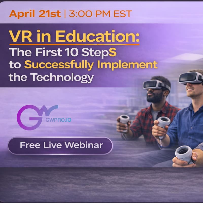 Cover Image for VR in education: the first 10 steps to successfully implement the technology