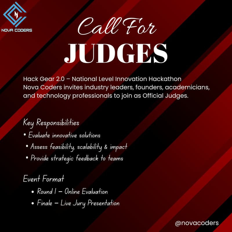 Cover Image for Judge Application – Hack Gear 2.0