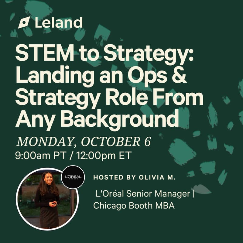 Cover Image for STEM to Strategy: Landing an Ops & Strategy Role From Any Background