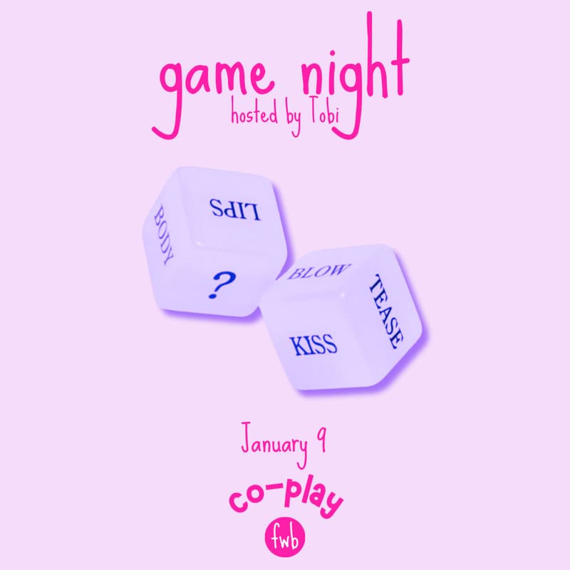 Cover Image for fwb co-play 🎲 game night hosted by Tobi
