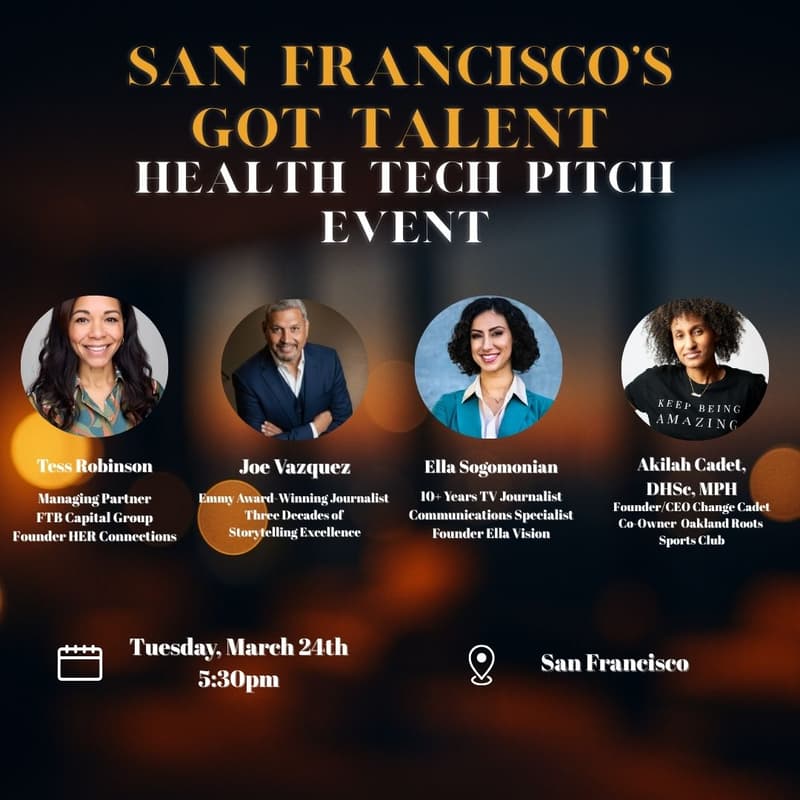 Cover Image for 🎤 San Francisco's Got Talent: HealthTech Founder Edition Pitch Event
