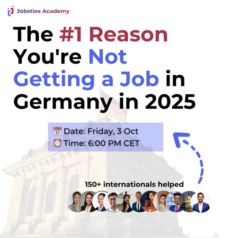 Cover Image for The #1 Reason You're Not Getting a Job in Germany in 2025