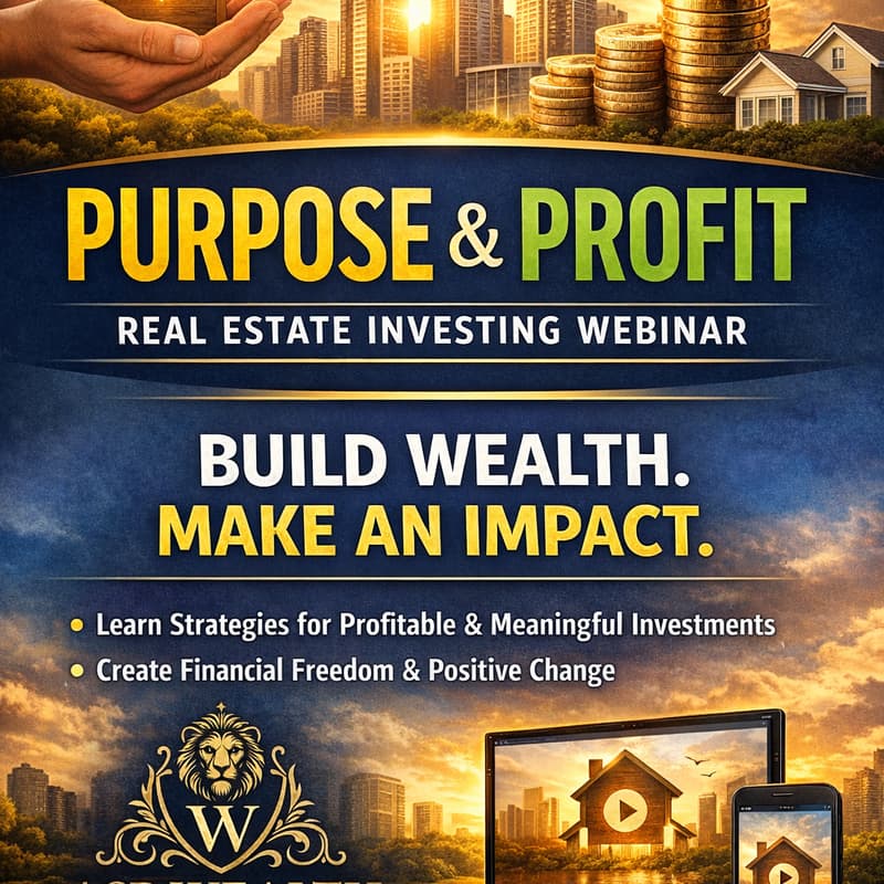 Cover Image for Purpose & Profit Real Estate Investing Webinar