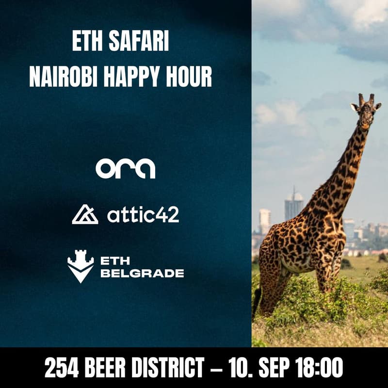 Cover Image for ETH Belgrade Happy Hour @ ETH Safari, Nairobi