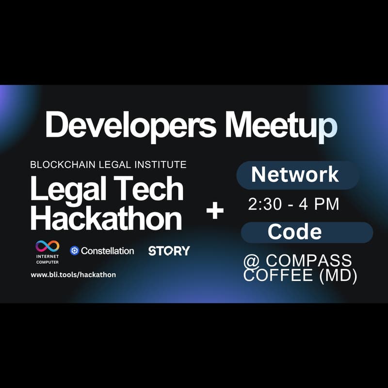 Cover Image for MD Code & Coffee With Maryland Blockchain Association & Blockchain Legal Institute