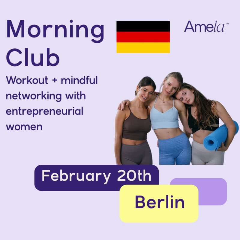 Cover Image for Amela's Morning Club: connect with female founders 🇩🇪 | Berlin