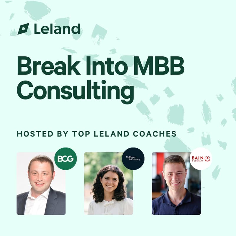 Cover Image for Break into MBB Consulting