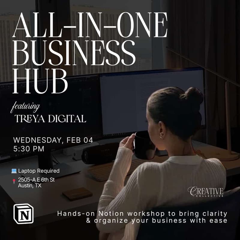Cover Image for Build Your Business Hub: Notion Systems Workshop