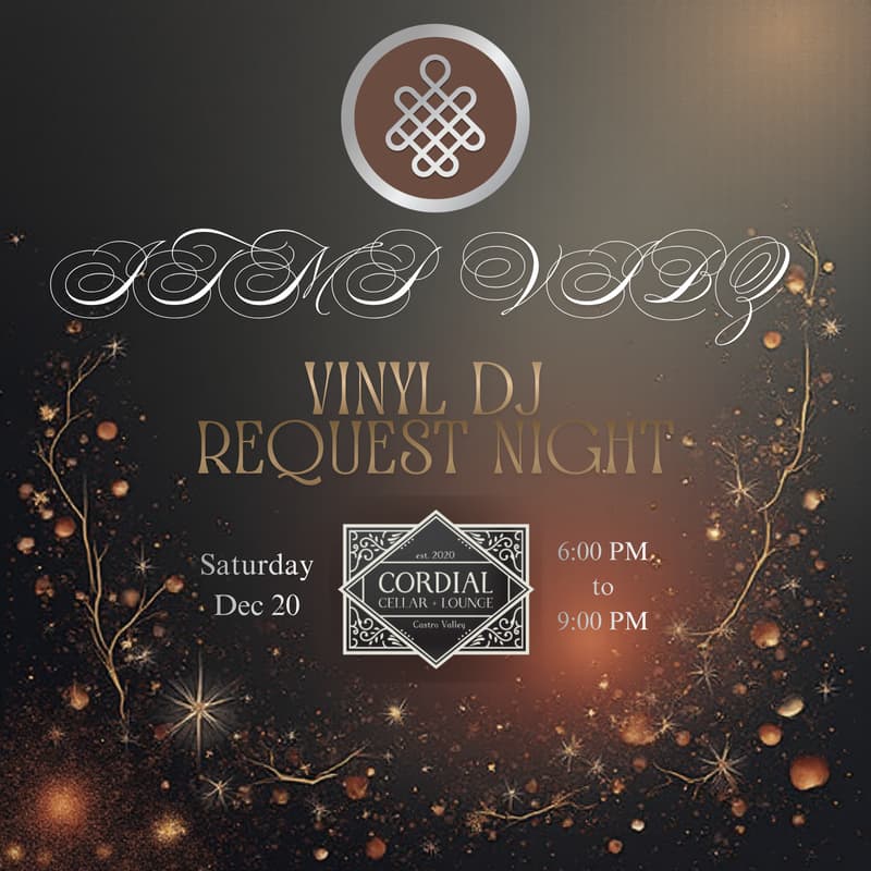 Cover Image for ITMP VIBZ Presents: Vinyl DJ Request Night at Cordial