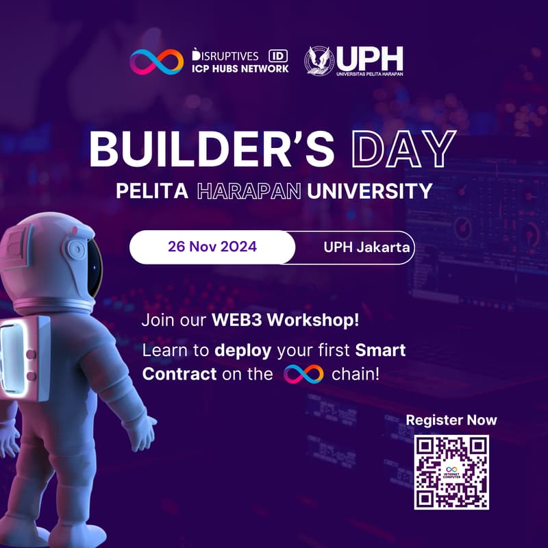 Cover Image for Builder's Day ICP Hub ID @ UPH University