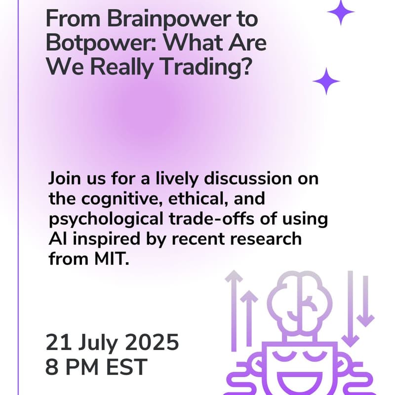 Cover Image for AWAAI Roundtable:From Brainpower to Botpower, What Are We Really Trading?