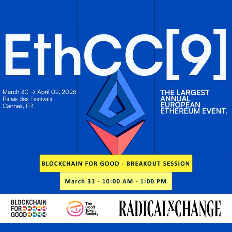 Cover Image for Blockchain for Good @EthCC[9]
