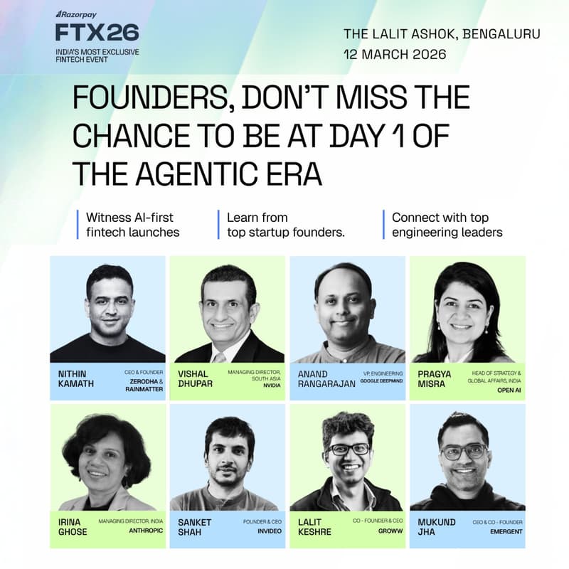 Cover Image for FTX 2026 with Razorpay - Where AI Meets Fintech | 12 March | BLR