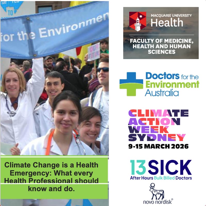 Cover Image for Climate Change is a Health Emergency: What every Health Professional should know - and do