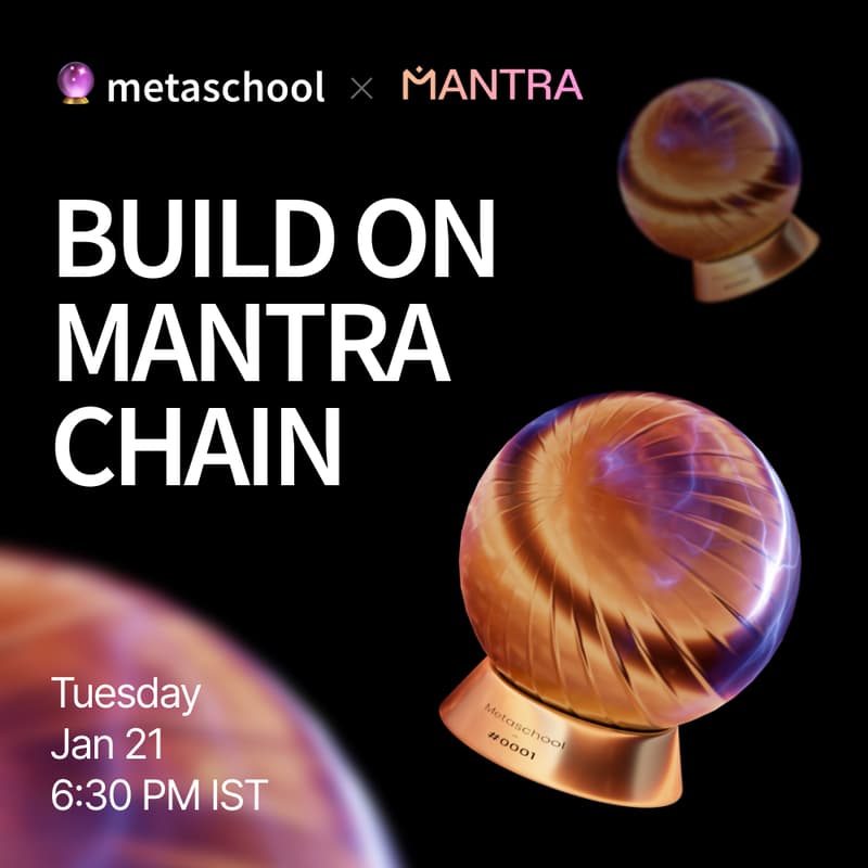 Cover Image for Build on MANTRA Chain - Hybrid Bootcamp