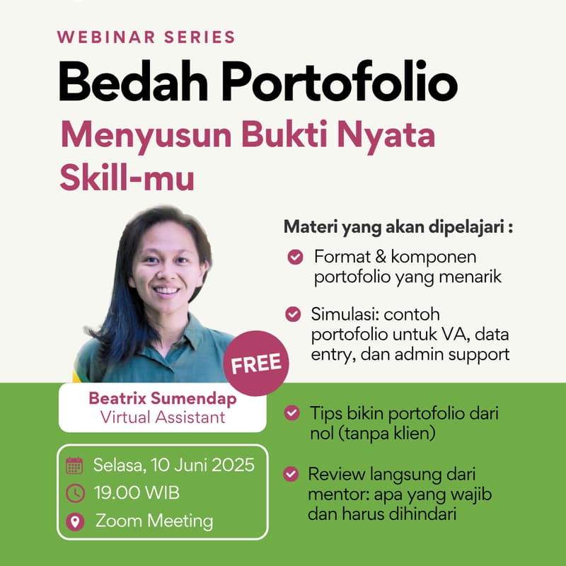 Gambar Sampul untuk Bedah Portofolio: Menyusun Bukti Nyata Skill-mu