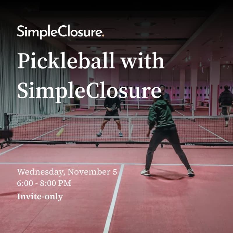 Cover Image for Pickleball with SimpleClosure