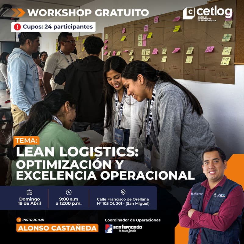 Cover Image for WORKSHOP GRATUITO: Lean Logistics: Optimización y Excelencia Operacional