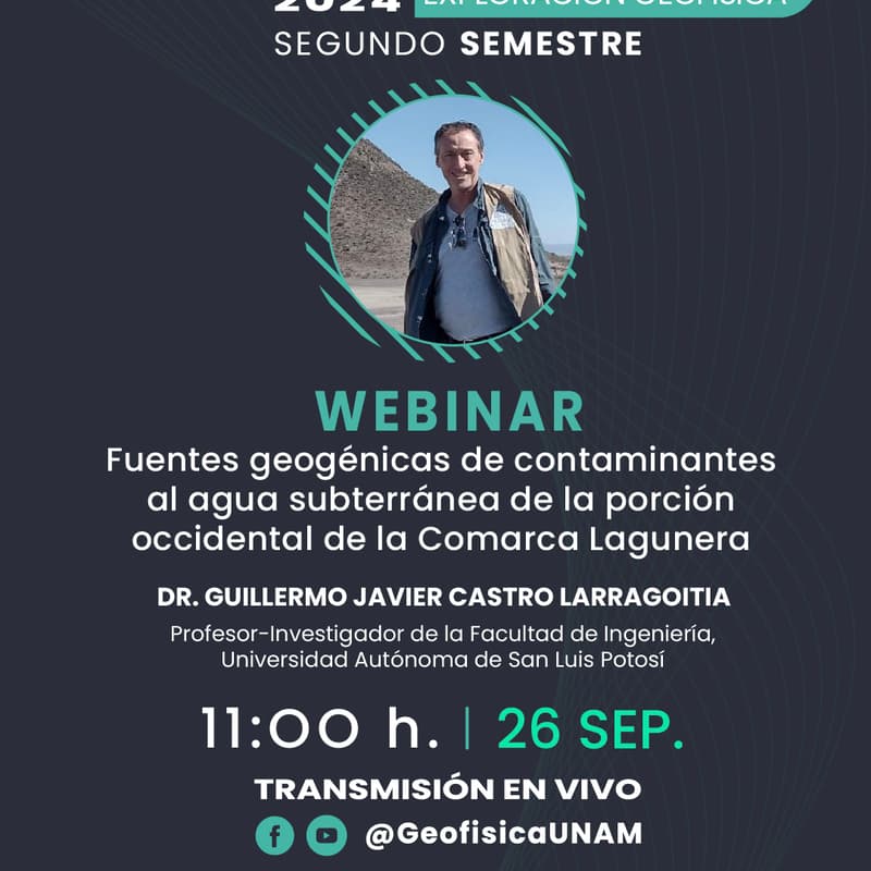 Cover Image for Fuentes geogénicas de contaminantes al agua subterránea de la porción occidental de la Comarca Lagunera