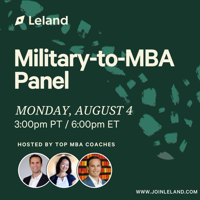 Cover Image for Military-to-MBA Panel