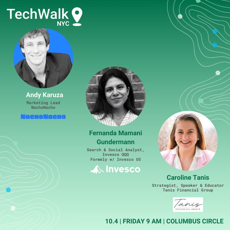 Cover Image for TechWalk NYC w/ Co-Hosts Andy, Fernanda, and Caroline