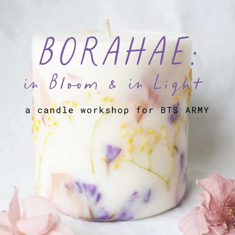 Cover Image for 💜 Borahae in Bloom: A BTS-Inspired Candle Workshop