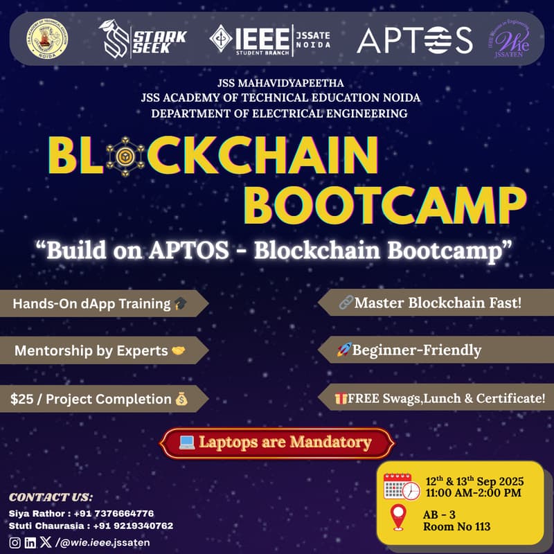 Cover Image for Build on APTOS – Blockchain Bootcamp