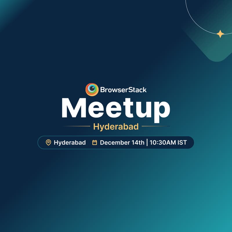 Cover Image for BrowserStack QA Meetup Hyderabad - December