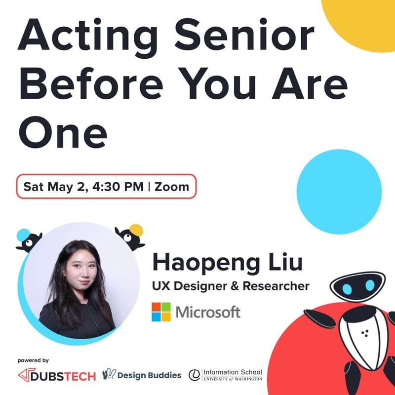 Cover Image for Acting Senior Before You Are One - Haopeng Liu, Microsoft