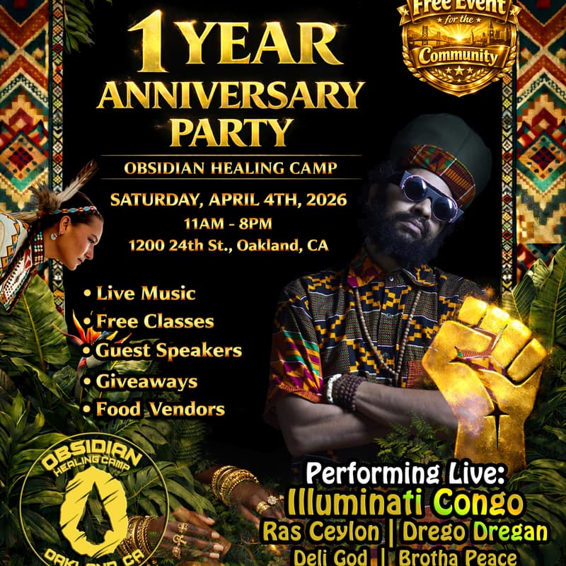 Cover Image for Obsidian Healing Camp 1 Year Anniversary Party
