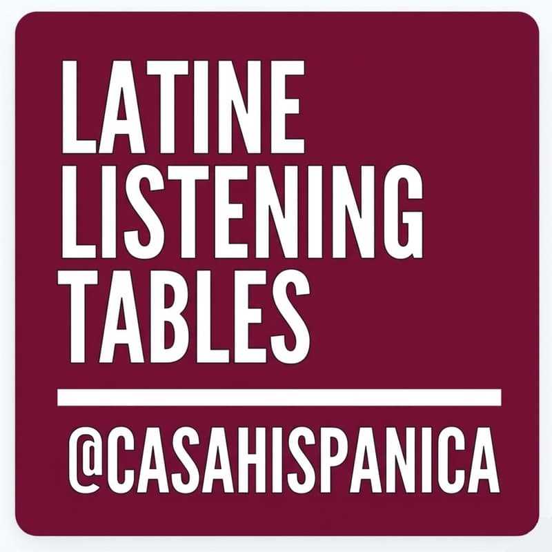 Cover Image for Latine Listening Tables