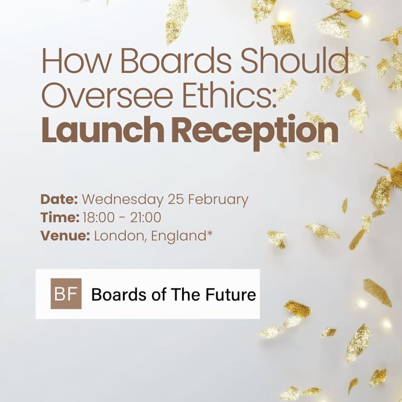 Cover Image for How Boards Should Oversee Ethics: Launch Reception
