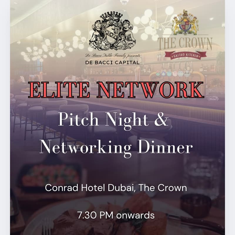 Cover Image for Pitch Night & Networking Dinner by DBC