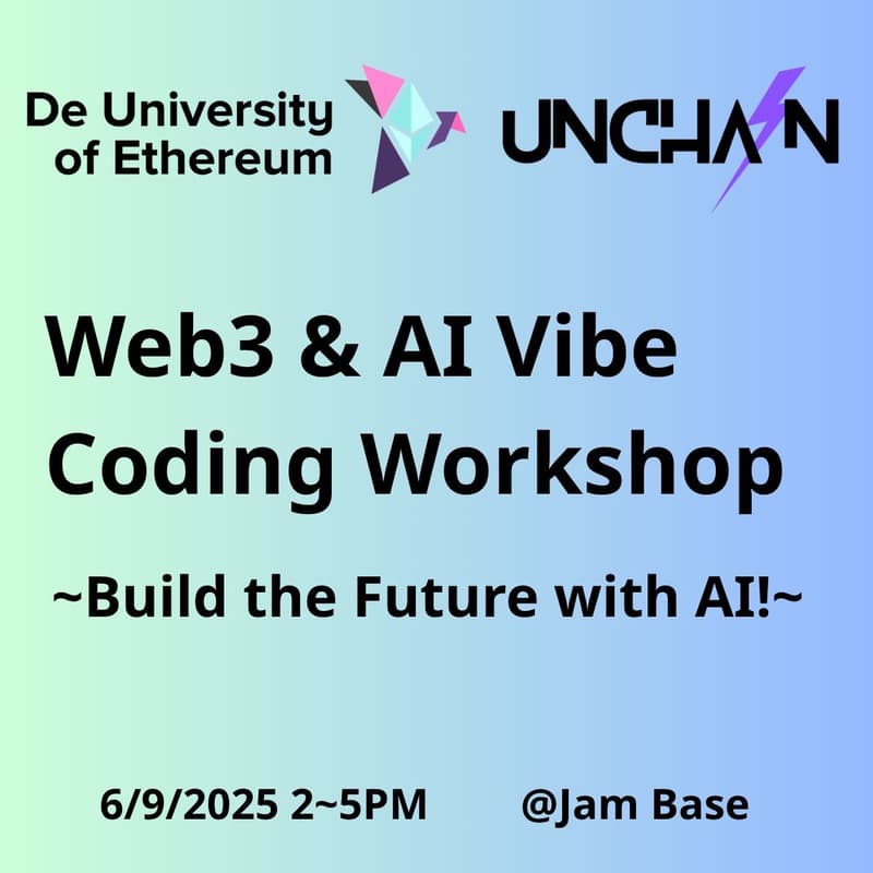 Cover Image for Build the Future with AI! A Hands-on Web3 AI Vibe Coding Workshop