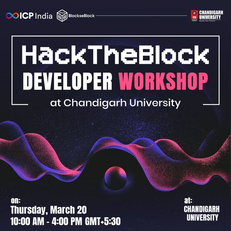 Cover Image for HackTheBlock Developer Workshop at CU