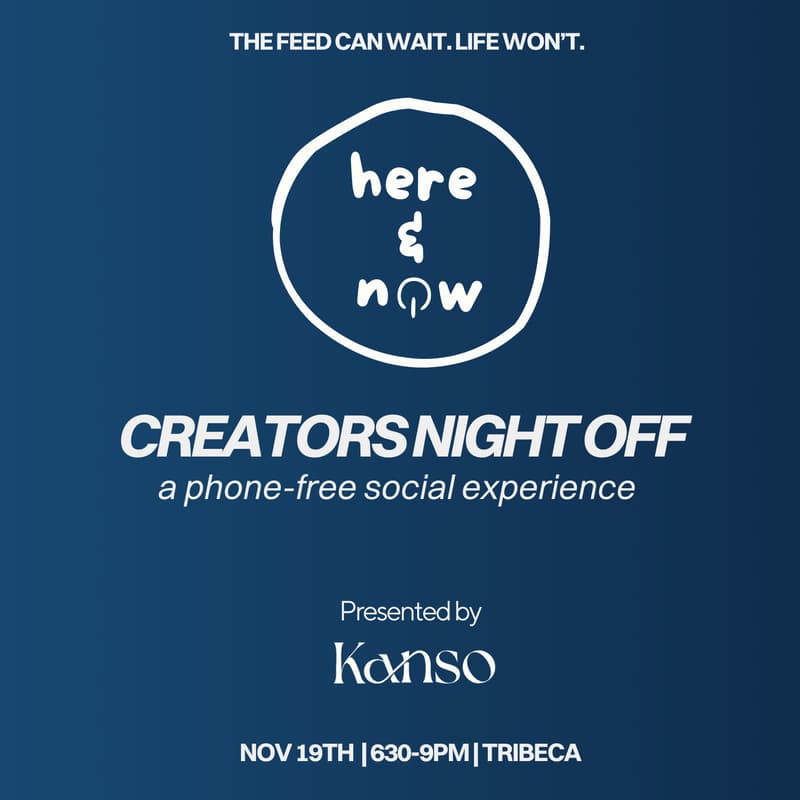 Cover Image for Creators Night Off: A Phone-Free Experience