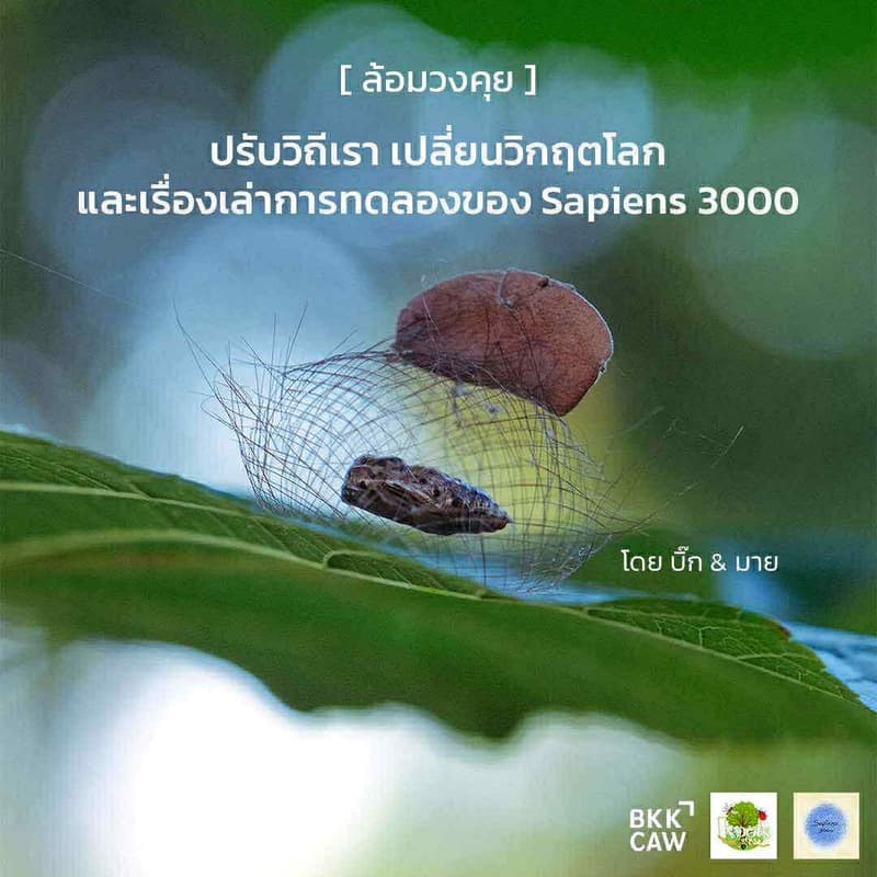 Cover Image for ปรับวิถีเรา เปลี่ยนวิกฤตโลก และเรื่องเล่าการทดลองของ Sapiens 3000 by Thai Creo Studio