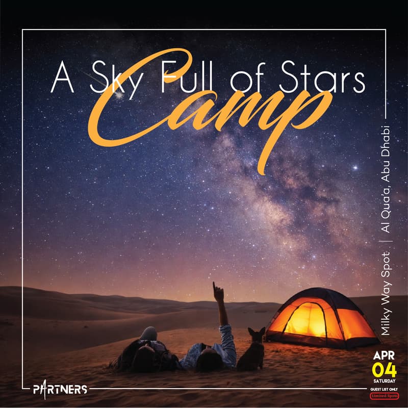 Cover Image for A night full of Stars Camp | Al Qua’a Abu Dhabi