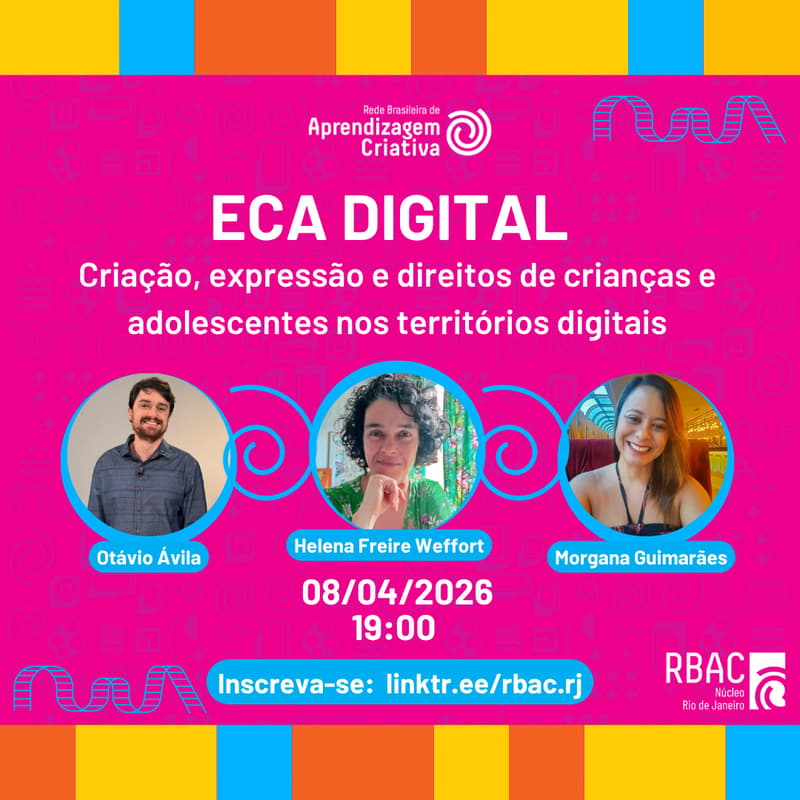 Cover Image for ✨ Encontro Criativo - ECA Digital: criação, expressão e direitos de crianças e adolescentes nos territórios digitais