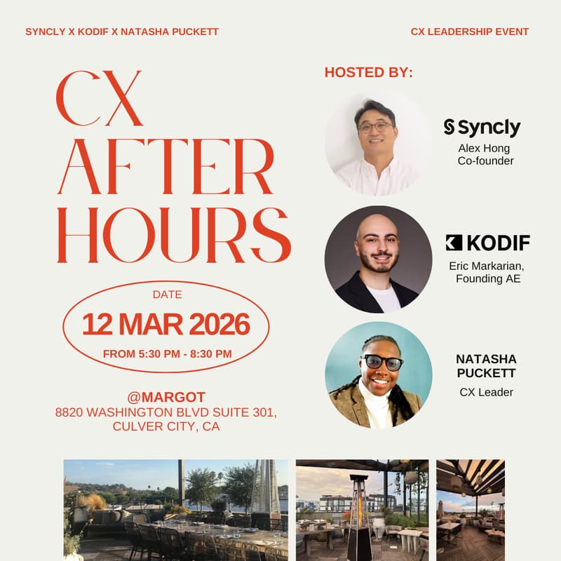 Cover Image for CX After Hours: Real CX·Rooftop Views·Drinks