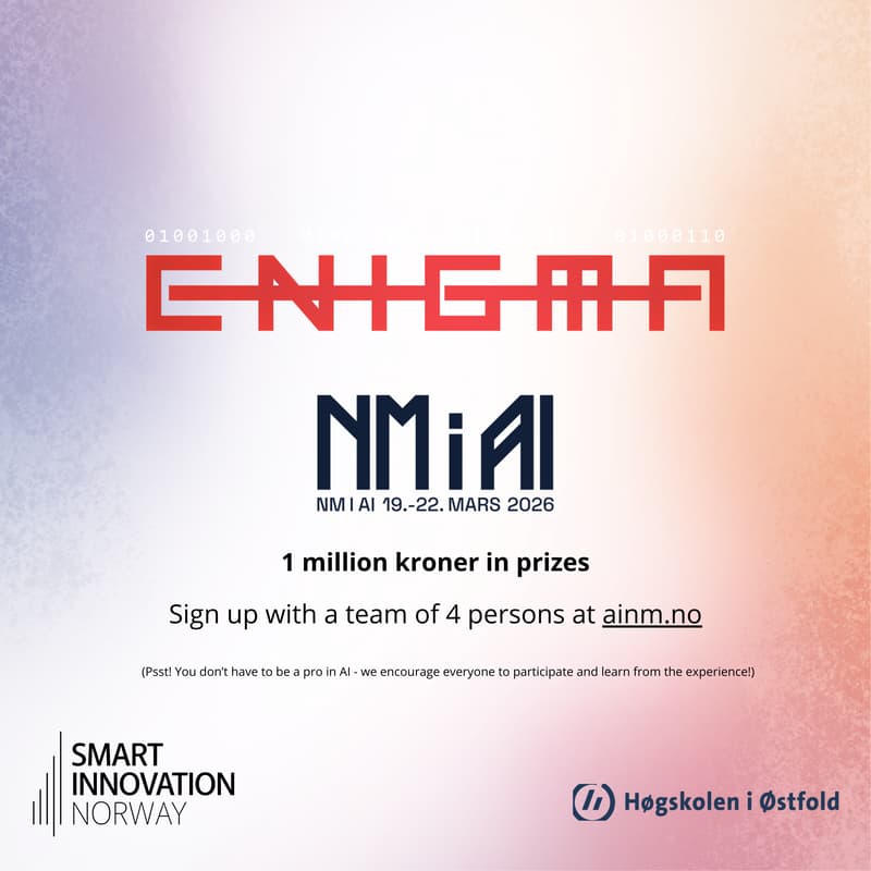 Cover Image for NM i AI (Hackathon) - Kick Off i Halden 19. mars