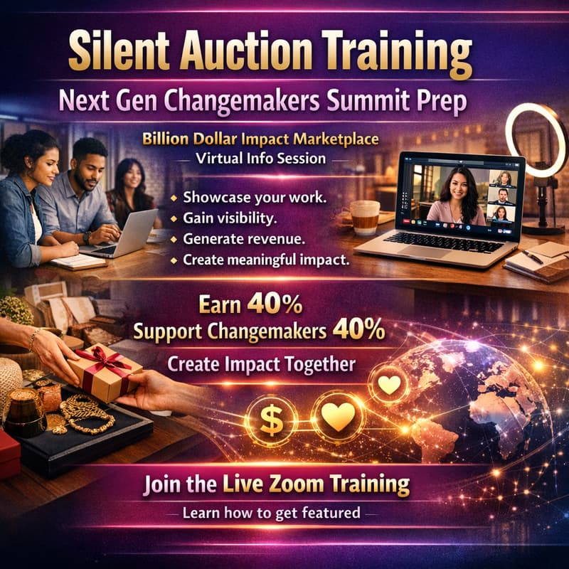 Cover Image for Silent Auction Training: Next Gen Changemakers Summit Preparation